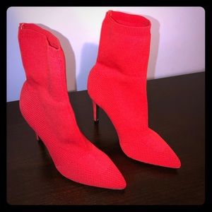 Heels/Booties size 8, Red, Brand New